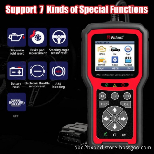 VIDENT iMax4305 OPEL Full System Car Diagnostic Tool for VAUXHALL OPEL Rover Support Reset/OBDII Diagnostic/Service